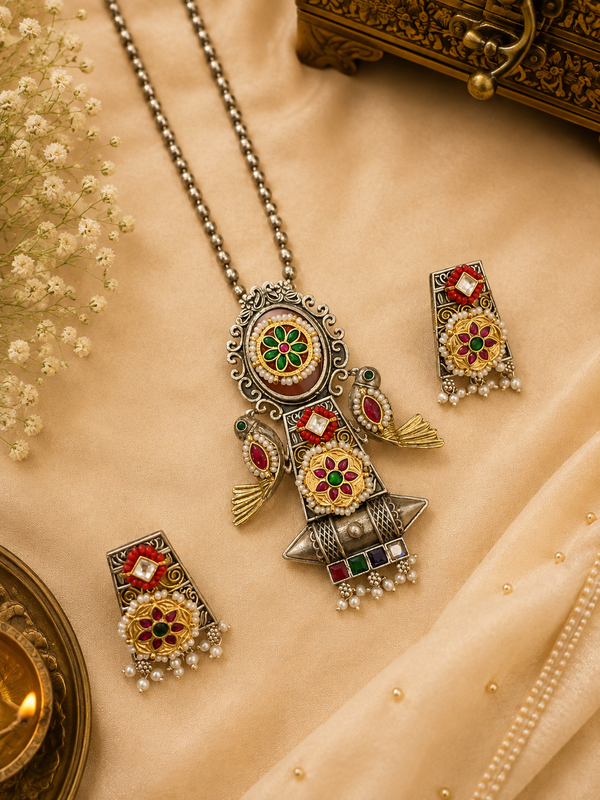 Bhoomi Kundan long necklace