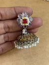 Kundan long necklace image 2