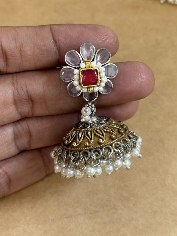 Kundan long necklace image 2