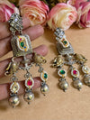 NIGAH PACHI KUNDAN EARINGS image 1