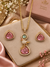 Statement, bird chain pendal with earrings