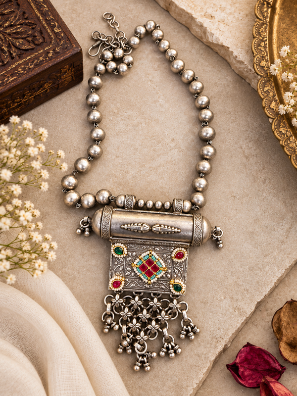 Kundan long necklace