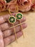 GREEN KUNDAN NEEDLE EARCUFF image 0