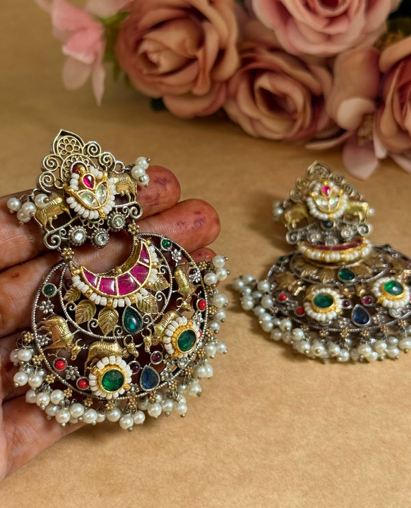 Kundan earrings image 0