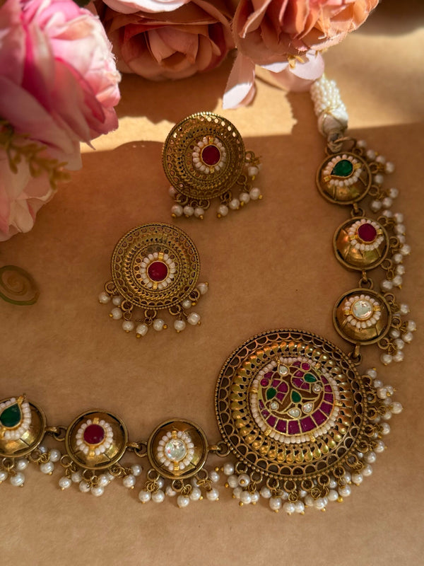 MAYA KUNDAN PREMIUM NECKLACE image 0