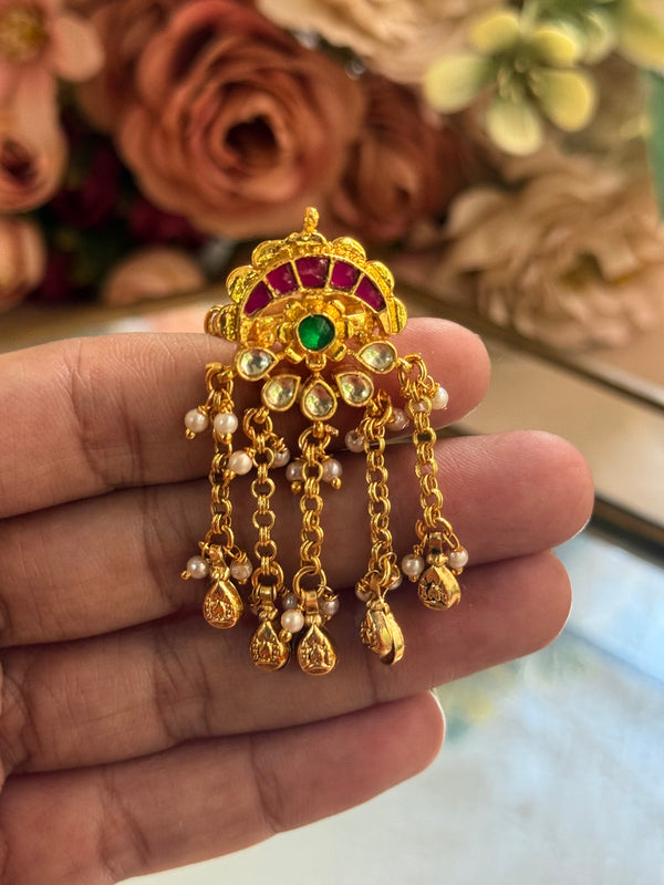 Adjustable Kundan ring