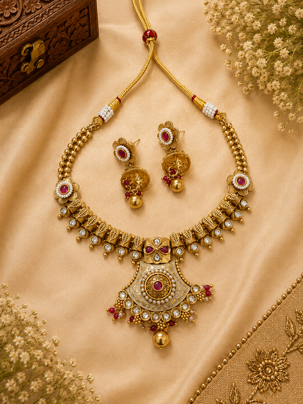 Charmi golden necklace