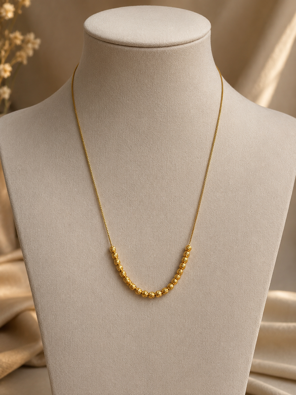 Premium golden brass Mala chain image 0