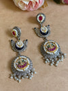 ISHARA PACHI KUNDAN EARINGS image 0