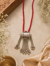 German silver long necklace