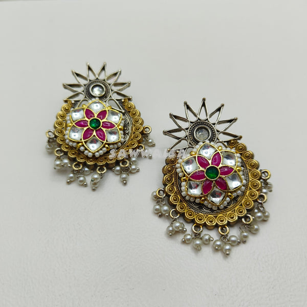 TEJ DUALTONE EARINGS image 0