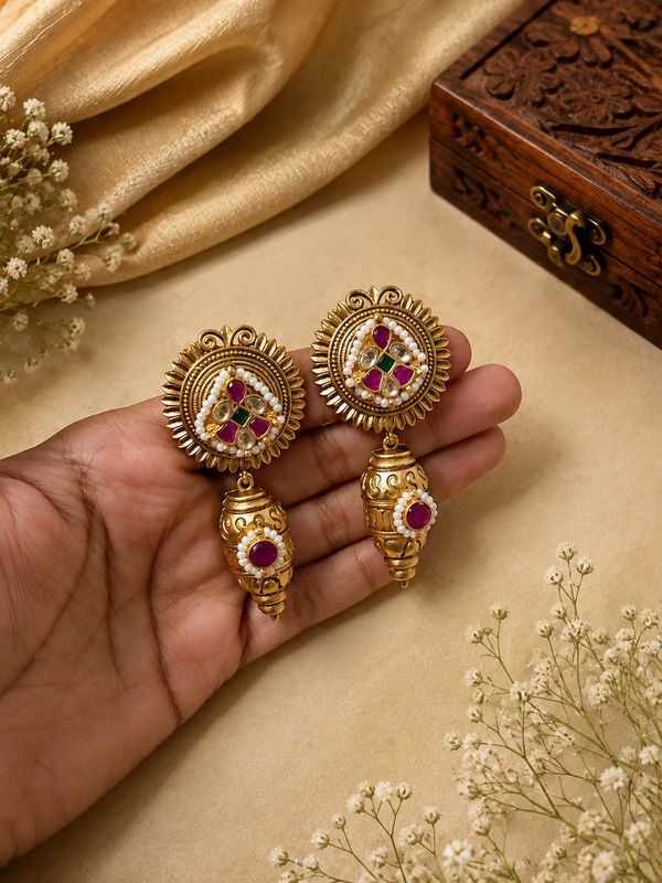 Kundan earrings