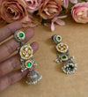 CHAKRA PACHI KUNDAN EARINGS image 0
