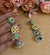 CHAKRA PACHI KUNDAN EARINGS image 0