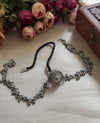 A-German silver borla maangtika image 0