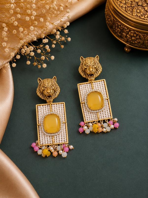 Lion earrings