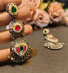 TAKDEER PACHI KUNDAN EARINGS image 0