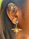 Two in one earrings and bugadi
