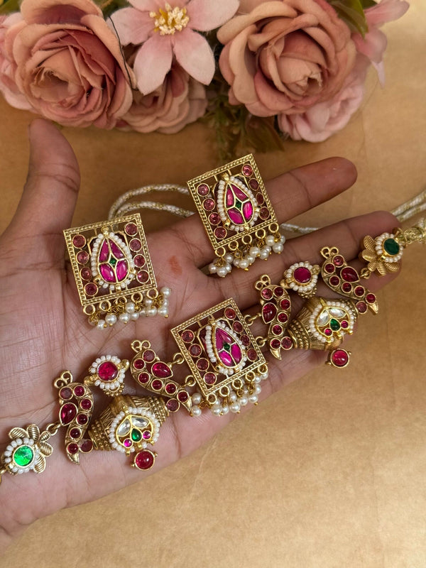 pachi Kundan choker image 0