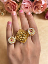 BUBBLE KUNDAN RING image 1