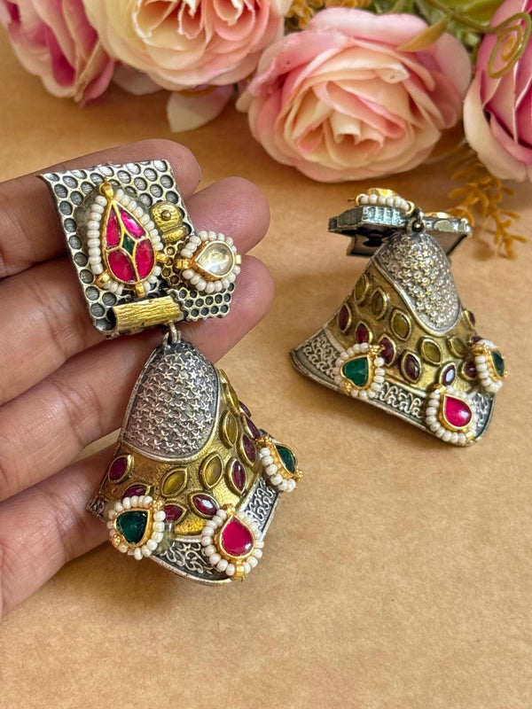 SAVERA PACHI KUNDAN EARINGS image 0