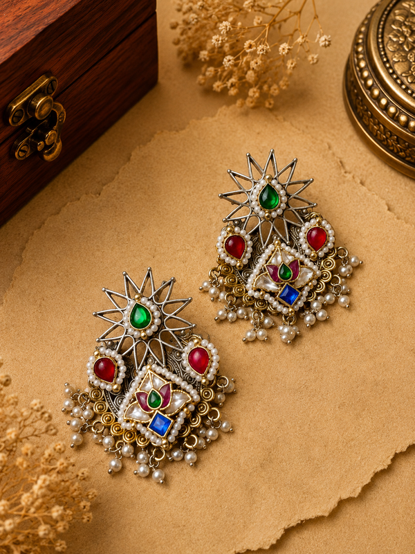 Multicolour earrings