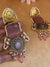 Russian stone kashmiri earrings image 0