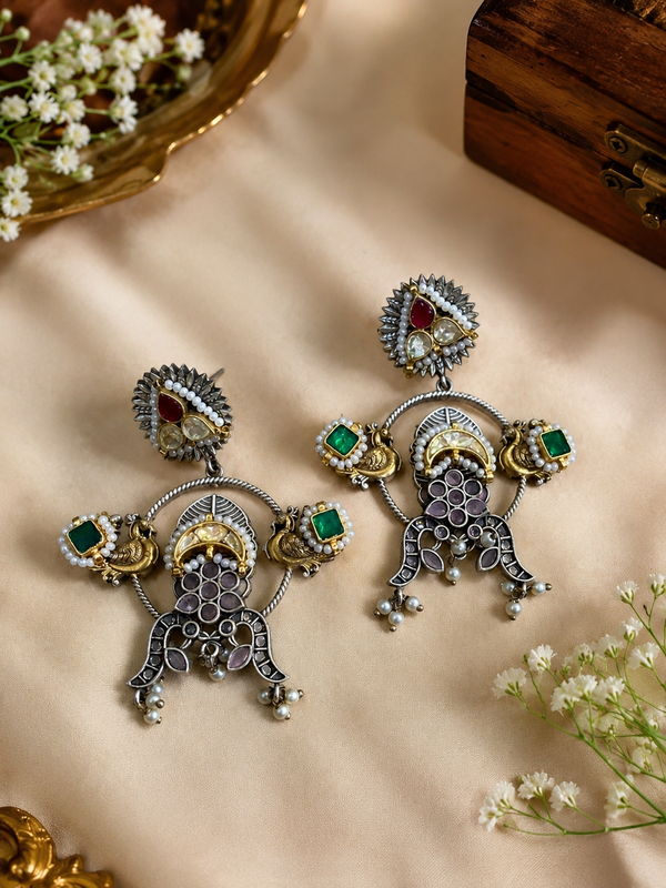 Pachi Kundan earrings