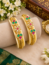 Kundan bangles size 2.4