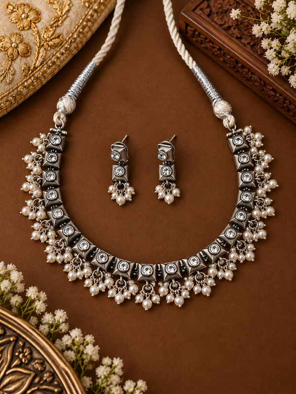 German silver choker