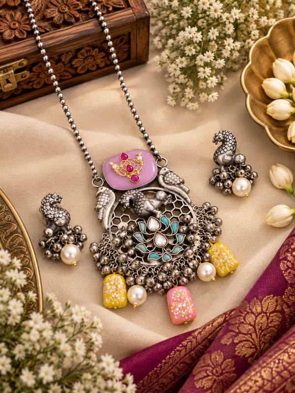 Ghungroo long necklace