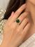 Green stone ring