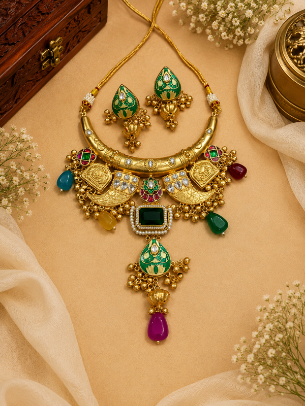 Fusion hasli necklace