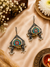 Naira pachi Kundan hoop earrings