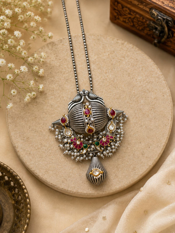 Bhavya Kundan long necklace