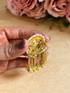 A-adjustable Kundan ring image 1
