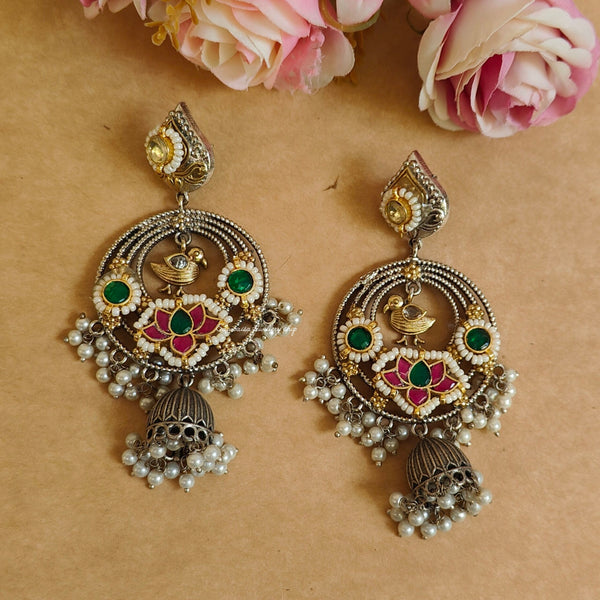 SHIVANI PACHI KUNDAN EARINGS image 0