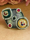 A-Kundan adjustable ring image 0