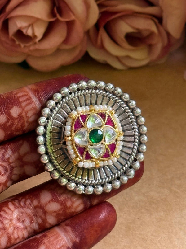 A-pachi Kundan ring image 0