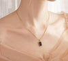 A-Crystal Gold-Plated Stainless Steel Necklace image 1