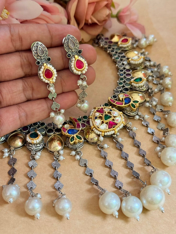 Kundan necklace image 1