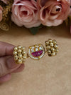 KUNDAN DOUBLE FINGER RING image 0