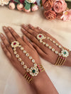 Pachi Kundan hatha full pair image 0