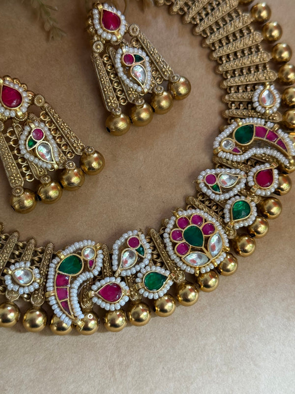 Kundan necklace image 1