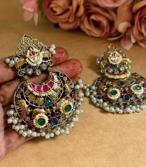 Kundan earrings image 1