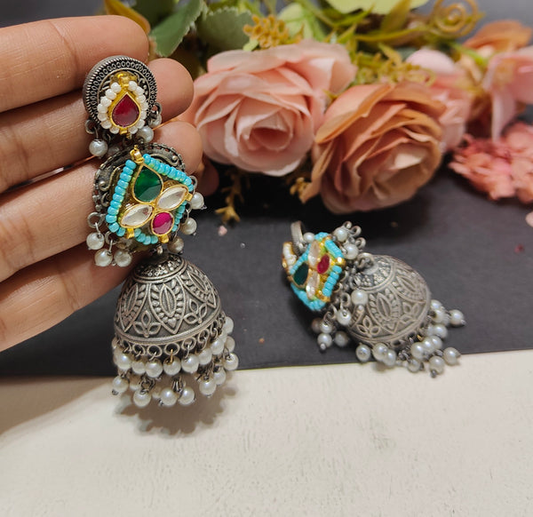 SHASHI PACHI KUNDAN EARINGS image 0