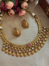 Golden brass necklace image 0