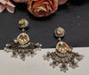 BANDEYA PACHI KUNDAN EARINGS image 0