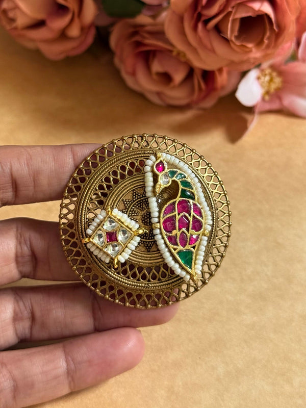 PAKSHI RAJ KUNDAN RING image 0