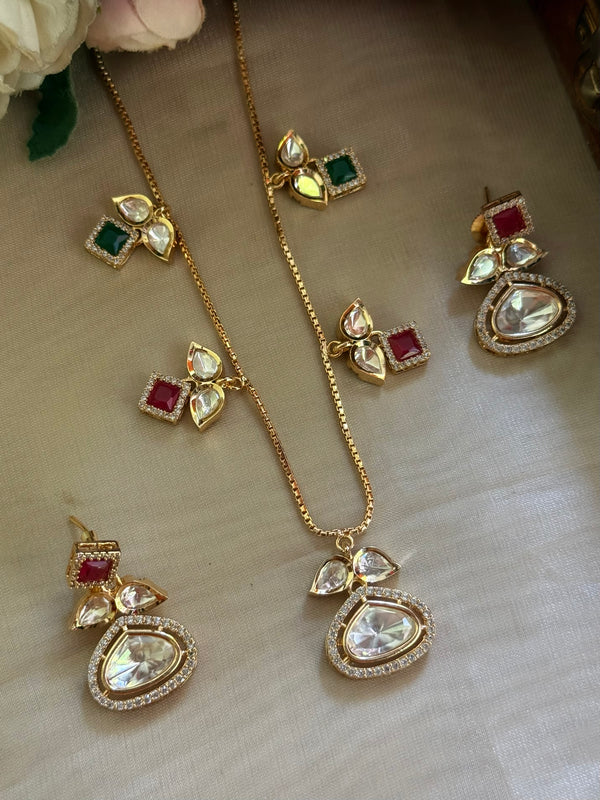 A-polki long necklace image 0